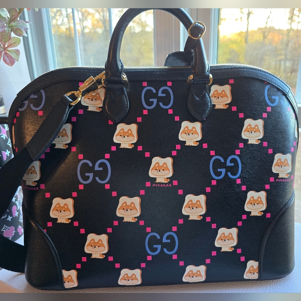 EUC Gucci Pikarar Kawaii Dome Satchel with Dust Bag